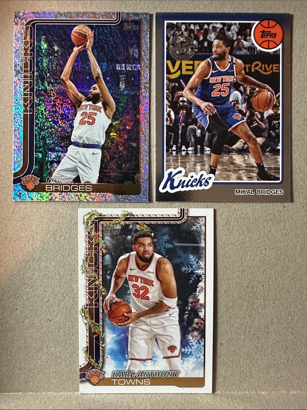 NY Knicks champions lot of 15 Jalen Brunson/Anunoby, KAT, Hart, Bridges, McBride - Picture 8 of 11